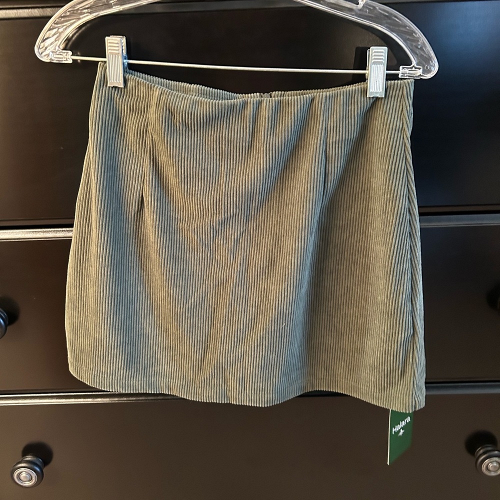 HALARA Green Pencil Mini Skirt for Casual Work